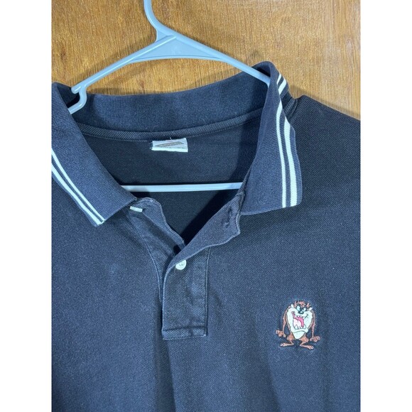 Vintage‎ Warner Bros Studio Store Men’s Polo Shirt Sz XL Cotton Tasmanian Devil - Picture 5 of 9